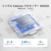 BOSGAME AG40 Mini PC with Intel Celeron N4020 Processor Up To 4GB 64GB Emmc TDP Dual Display 1000M USB Expandable SD SATA Windows 10 Pro 2.80 GHz,