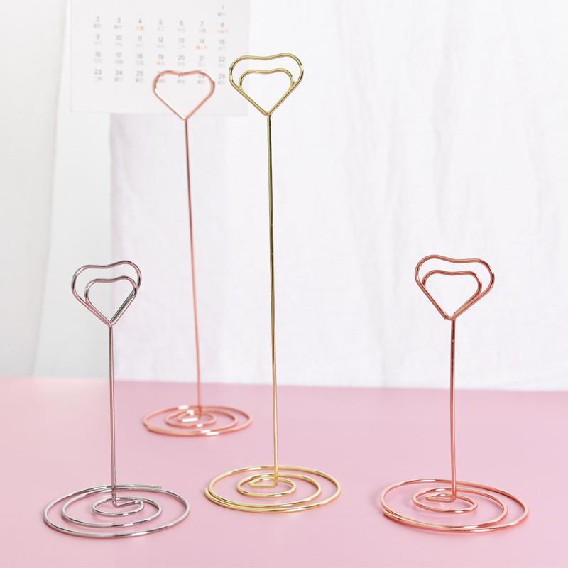 Peacock Round Memo & Business Card Holder - Heart-Shaped Desktop Metal Ornament