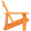 Adirondack Garden Chair Solid Pine Wood Orange