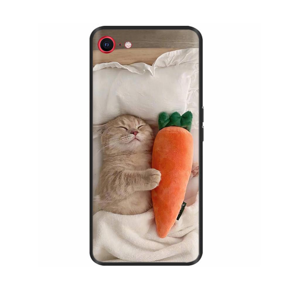 For iPhone SE 2020 Phone Case Funny Camera Protection Soft Liquid Silicone Back Cover for iPhone SE 2016 5 5S Cover for iPhoneSE