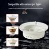HuaMeiGuan Ceramic Hot Pot Warmer with Alcohol/Candle Heater