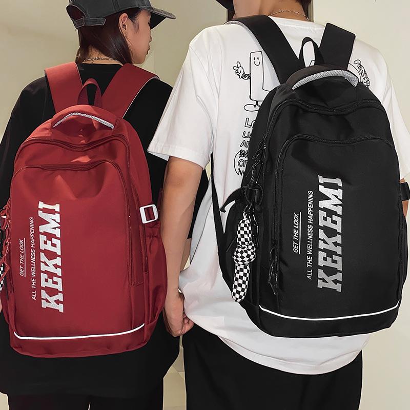 School Bag Men's College Students Alphabet Middle School Students High Quality Fashion Junior High School Students Elementary School Students