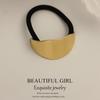 Minimalist Metal Hair Ring - New Korean Style High-End Ponytail Tie Rubber Band.