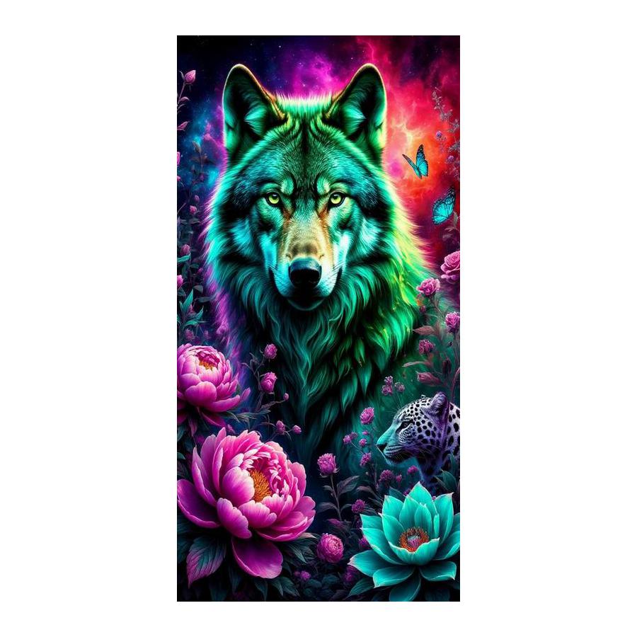Tiger Leopard Lion Flower Large Size Diamond Painting New Collection Wild Animals Diy Full Drill Rhinestone Embroidery Mosaic Cross Stitch Kits