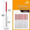 Titanium-Plated Fine Alloy Diamond File Set for Metal Grinding & Deburring