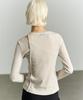 RE RHEE Cut Out Layered Top Cream