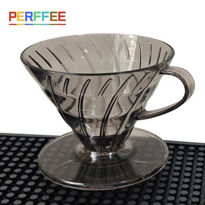 Dripper per Caffè Tazza Filtro Caffè in Plastica a Forma di V Imbuto per Caffè Tazza Filtro Manuale a Spirale Caffè Filtro Manuale a Goccia 01/02 Dripper 1-4 Tazze