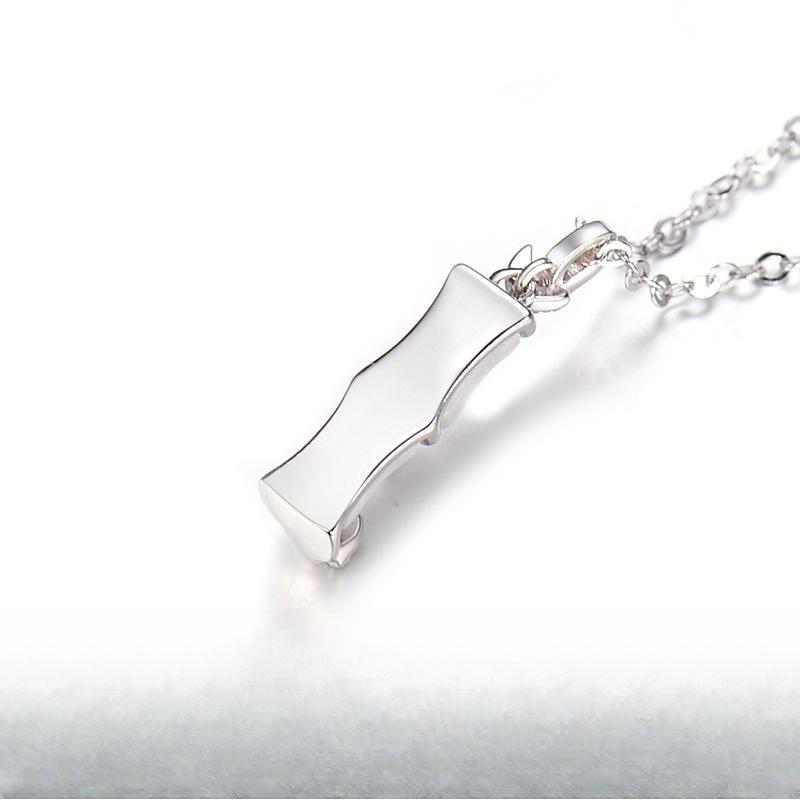 Glücksbambus-Halskette für Damen, Minderheitendesign-Sinn, minimalistisches Temperament, modische Katzenaugenstein-Schloss-Schlüsselbeinkette