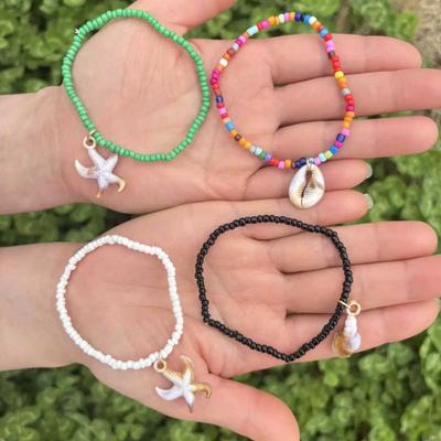 Mi Bead Bracelets, Vacation Style Accessories, Shell Accessories, Male Niche, High-end Light Luxury Hand Jewelry, Women's Bracelets