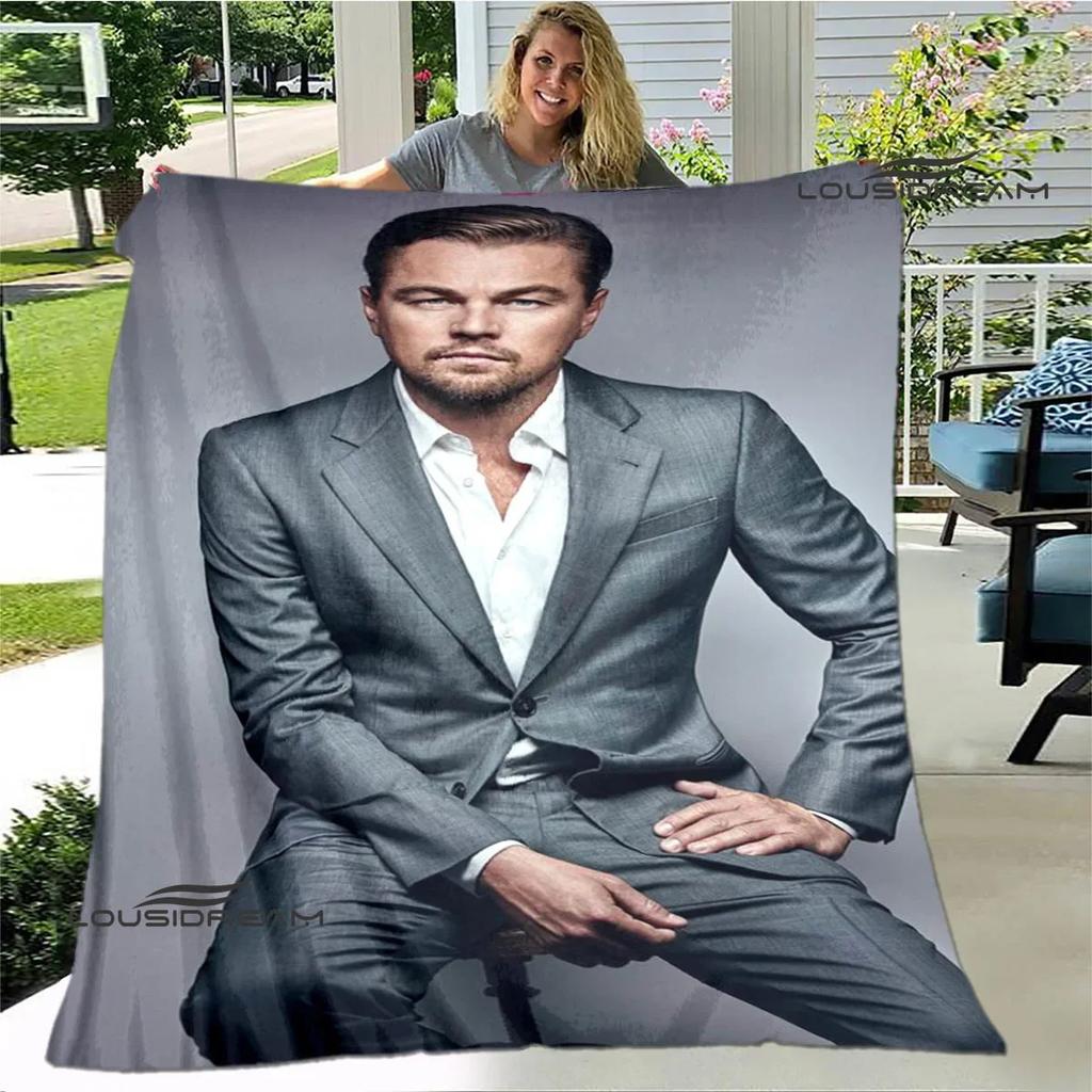 Warm Soft Titanic Leonardo DiCaprio Print Throw Blanket for Home Travel Bed Picnic Perfect Birthday Gift