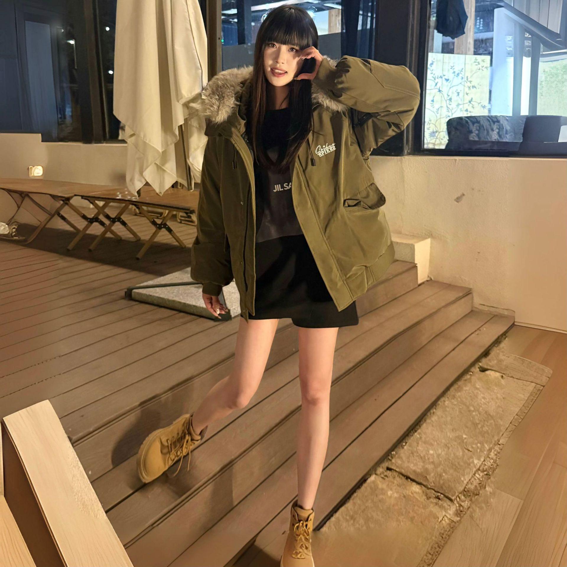 

Workwear Parker Cotton-padded Jacket for Women in Winter Korean Style New Super Nice Short Cotton-padded Coat Thickened Cotton-padded Jacket XL