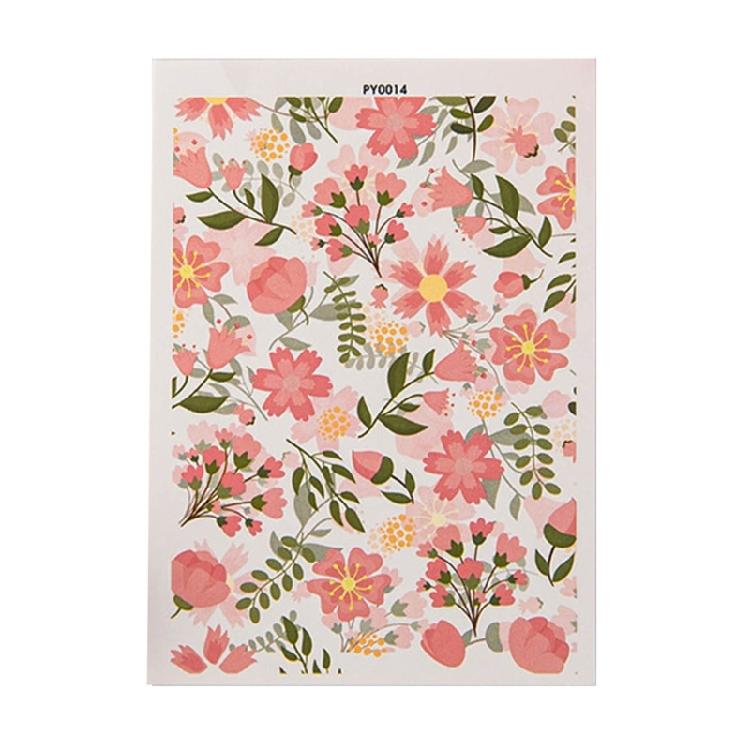 Floral Transfer Sheet for Clay Jewelry, Water Soluble Clay Transfer Paper