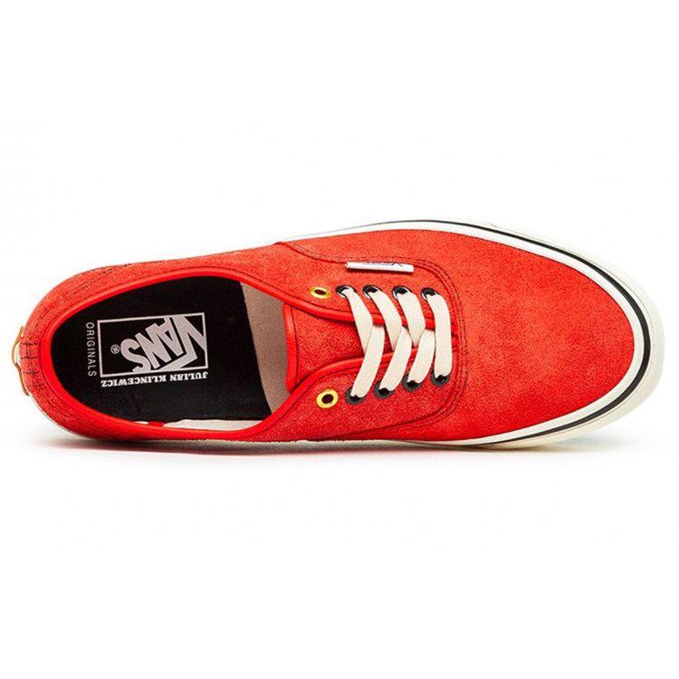 Vans Vault OG Authentic SP LX Julian Klincewicz Suede Cherry Red Unisex Sneakers Hair-Suede Cherry-Tomato VN0A5DYGAR4