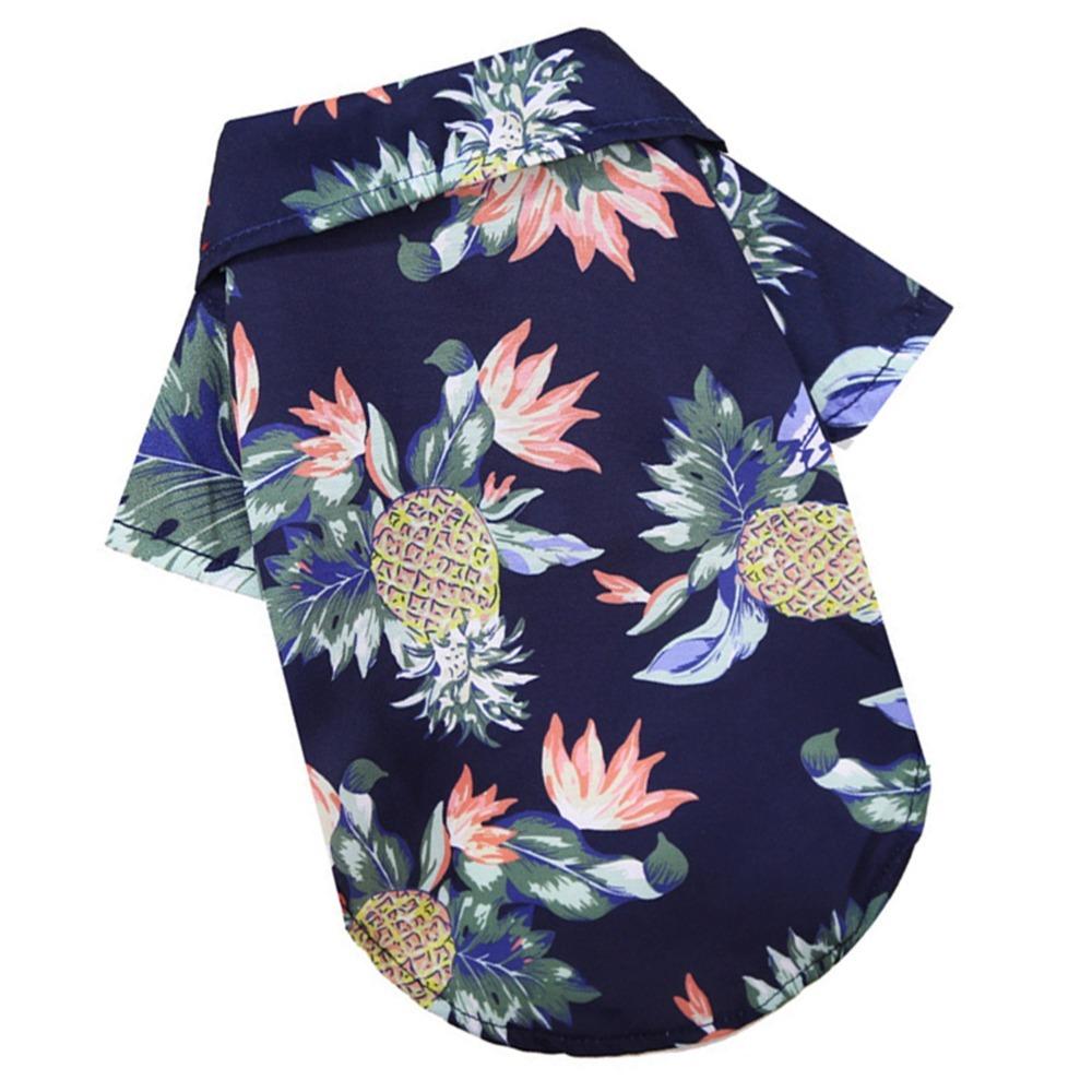 Multi Sizes Dog Hawaiian Shirt Lightweight Pineapple Print Shirt Cat Shirt Outdoor Walking