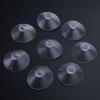 50 Stück Klare Saugnäpfe Ohne Haken Pilzköpfe Saugnapf-Pads PVC-Kunststoff-Sauger für Glas-Tischplatten Wiederverwendbar