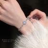 Zircon Floral Bracelet: Korean Fashion High-End Pull-Out Design, Light Luxury, Elegant New Hand Jewelry