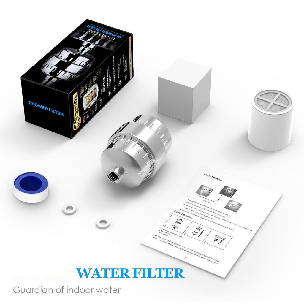 17-Layer Water Purifying Shower Head Filter