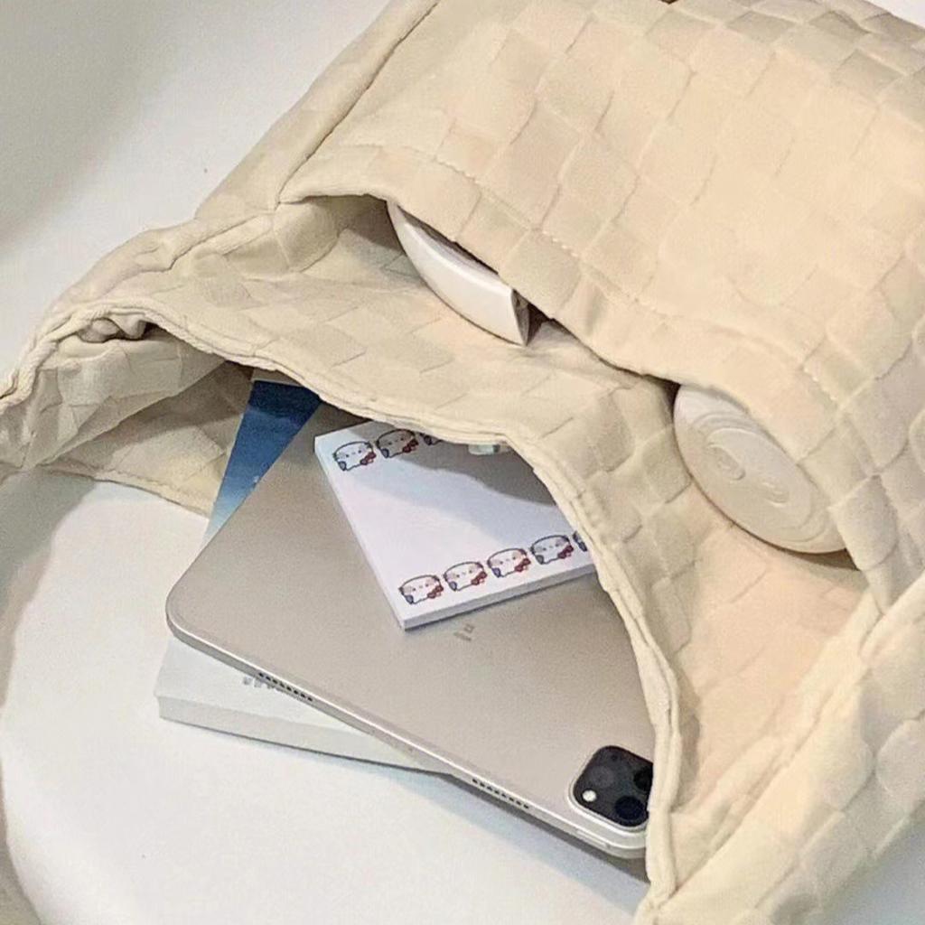 Autumn And Winter Students Class School Bag Advanced Sense Versatile Large Capacity Bag Canvas Shoulder Tote Bag Women