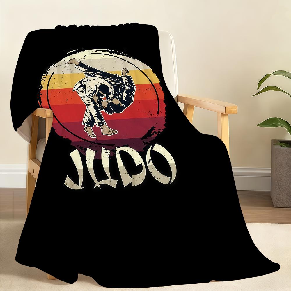 Sports Judo Martial Arts Blanket Soft Throw Blanket for Home Bedroom Bed Sofa Picnic Travel Office Rest Cover Blanket Gift