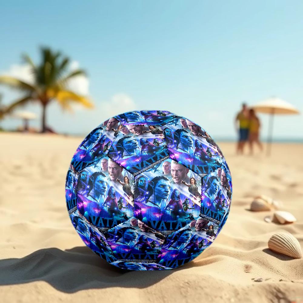 Avatar Print Size 5 Soccer Ball, Standard Match Football for Sports Game and Team Practice, Ideal Gift for Soccer Fans