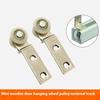 2Pcs Curtain Rails Pulleys Sliding Door Pulley Hanging Track Pulley Block For Sliding Door Cabinets Window Hardware