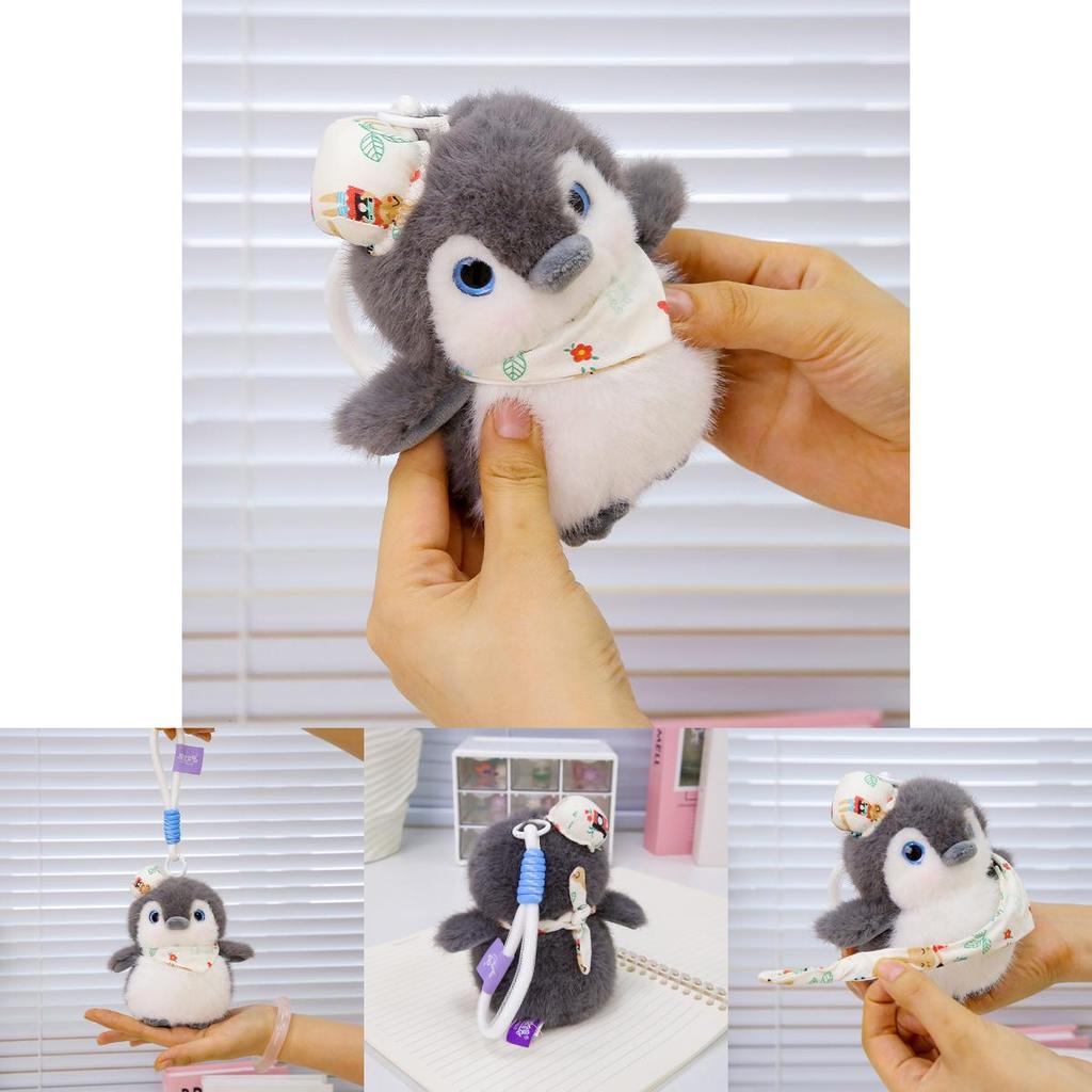 Plush Penguin Bag Charm With Soft Short Pile For Kids Gift