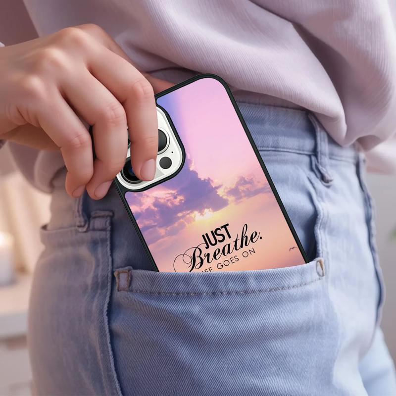 Life Goes On Phone Case For iPhone 17 Air 15 16e 14 13 Pro Max Coque 12 11 Pro Max PLUS cover
