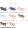 Mode Übergroße Sonnenbrille Damen Luxus Designer Vintage Quadratische Sonnenbrille Klassische Brille für Damen UV400 Großer Rahmen