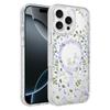 Flower Pattern IMD Glitter Magnetic Phone Case