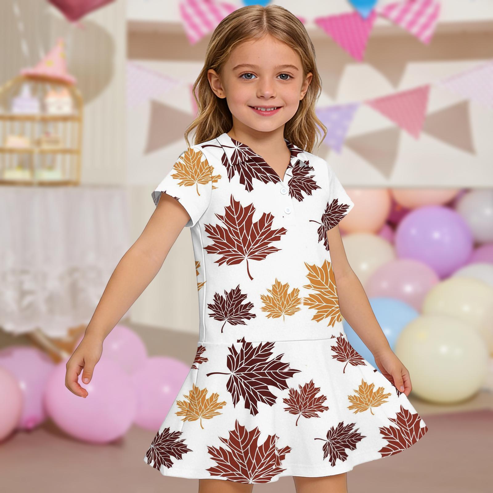 

Детское платье - С коротким рукавом, с карманом, цветное платье-фрок Детское платье с воротником - С коротким рукавом, с карманом, платье-фрок 120