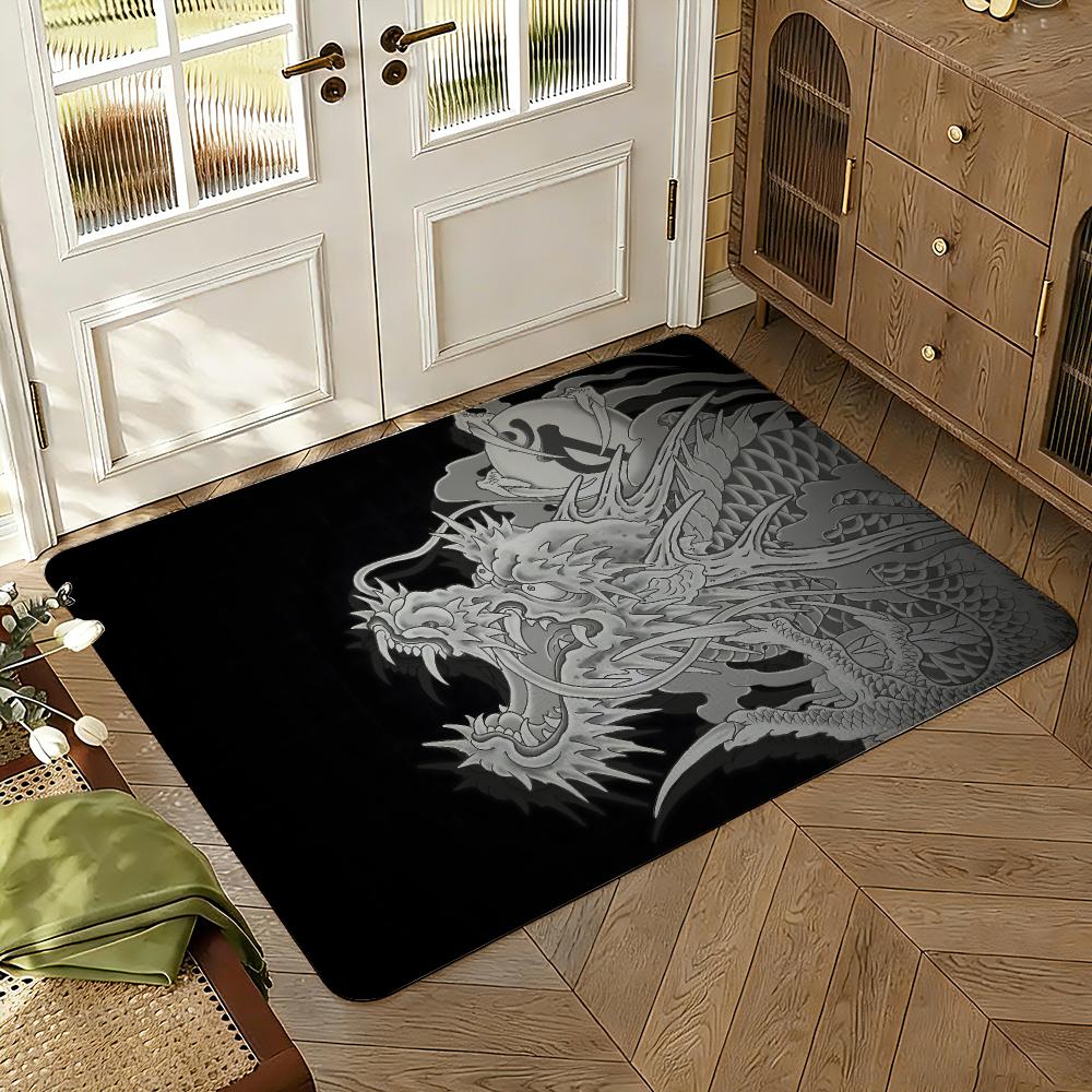 Game Y-Yakuzas Goro Majima Floor Mat Soft Thickened Absorbent Non-Slip Bedroom Living Room Door Mat Home Decor Flannel Rugs