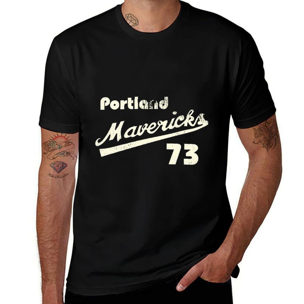 Portland Mavericks Retro Defunct Baseball Jersey T-Shirt Summer Festival T-Shirt