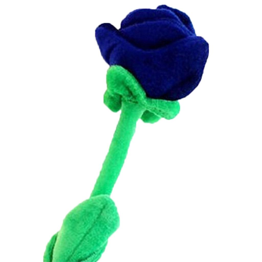 Simulation Plush Rose Assorted Colors Rose Long Flexible Stem for Decoration