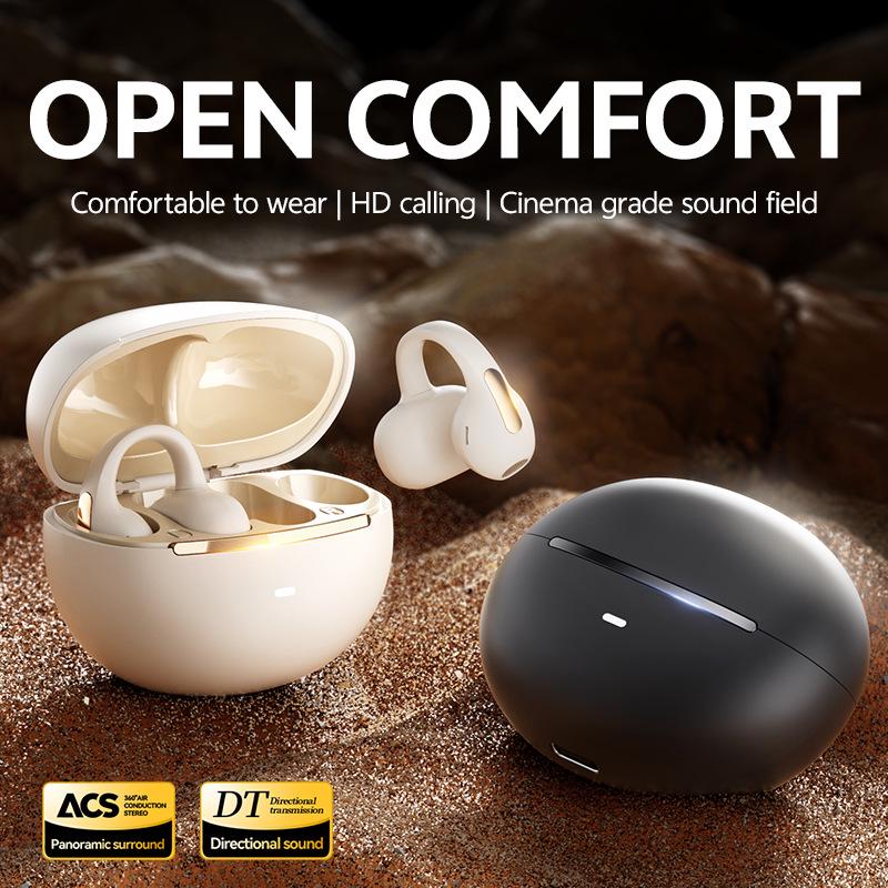 M136 Premium Wireless Bluetooth Ear Clip Earphones - Long Battery Life