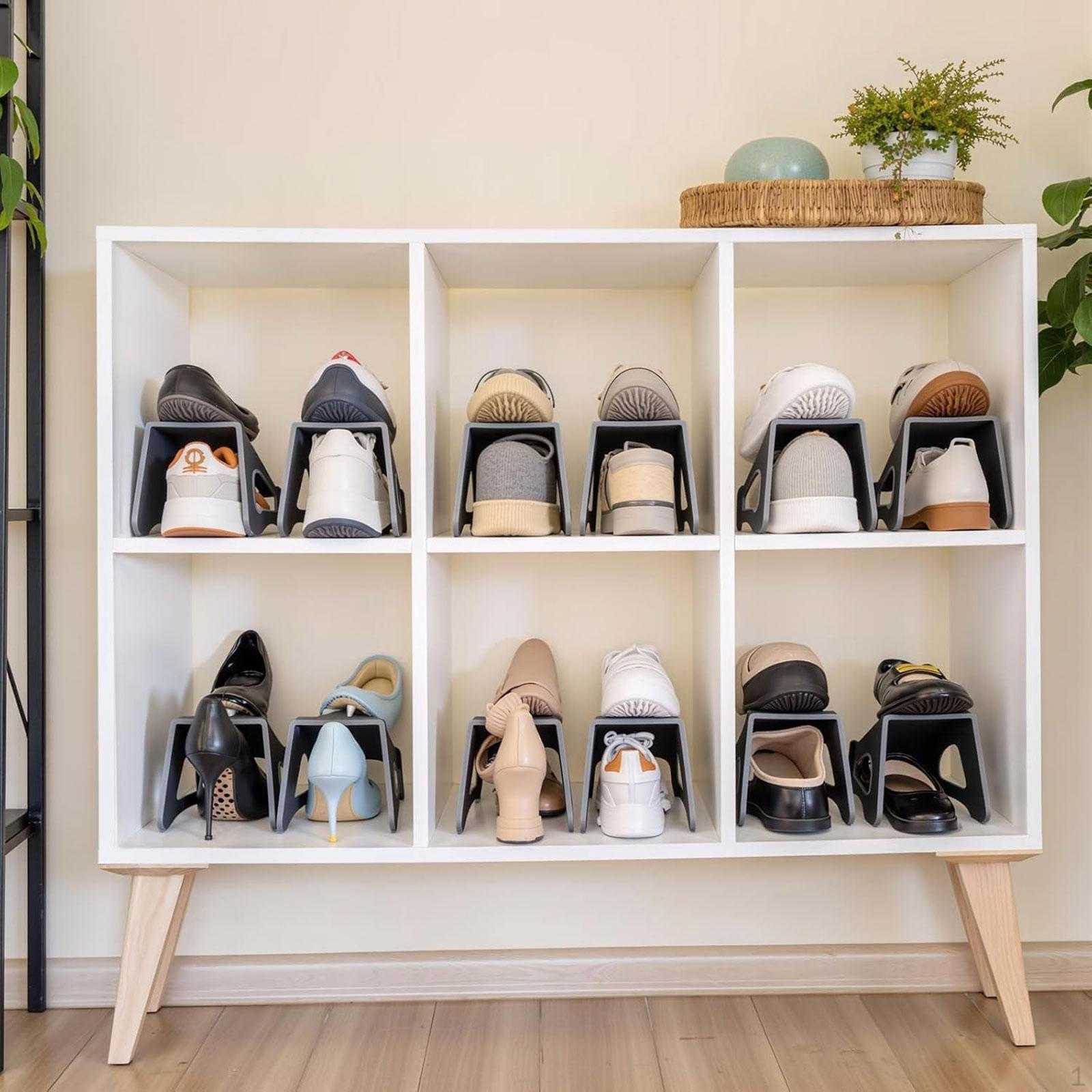 

10Pcs Shoe Slot Organizer Stable Anti Slip Multipurpose Shoes Rack Holder