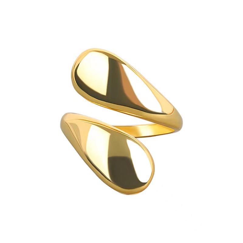 Korean Dongdaemun Water Drop Openwork Women’s Ring: Versatile and Trendy Jewelry