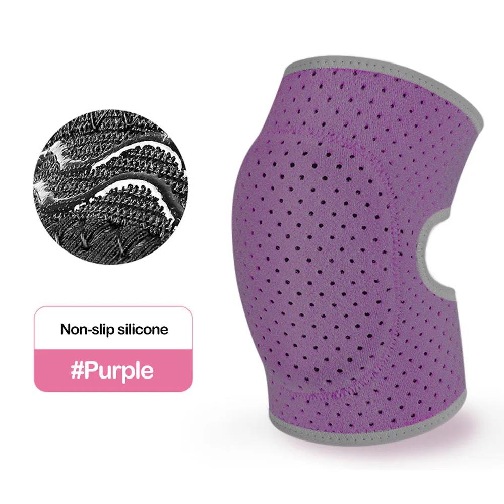 

1Pair Women Antislip Knee Pads Professional Dancer Sports Knee Pads Kneeling Patella Protector Cycling Volleyball Child M(27.5-40kg) фіолетовий