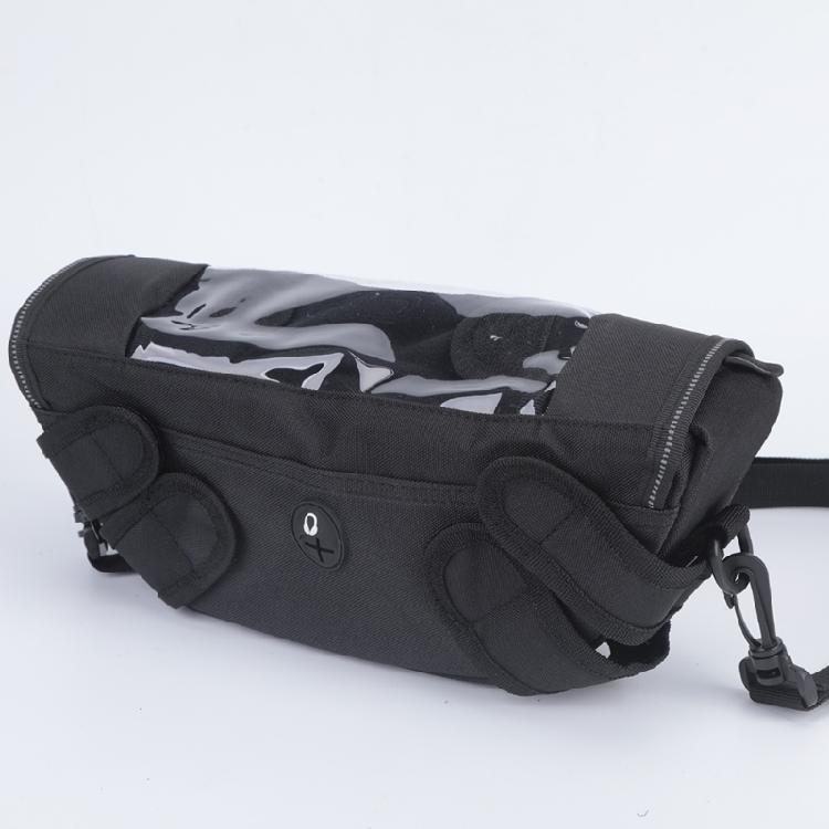Phone Viewing Case Organizer for Motorcycle Handlebars, Lightweight Fabric Storage Bag for Delivery Couriers, Route Checks, and Accessible Small-Item
