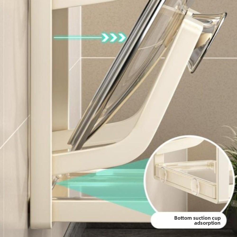 Carbon Steel Suction Cup Pot Lid Rack Cookware Storage Cutting Board Storage Home