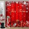 Merry Christmas Tree Bathroom Shower Curtain Waterproof Fabric Bathroom Curtain With 12 Hooks Sunflower Home Deco Free Ship