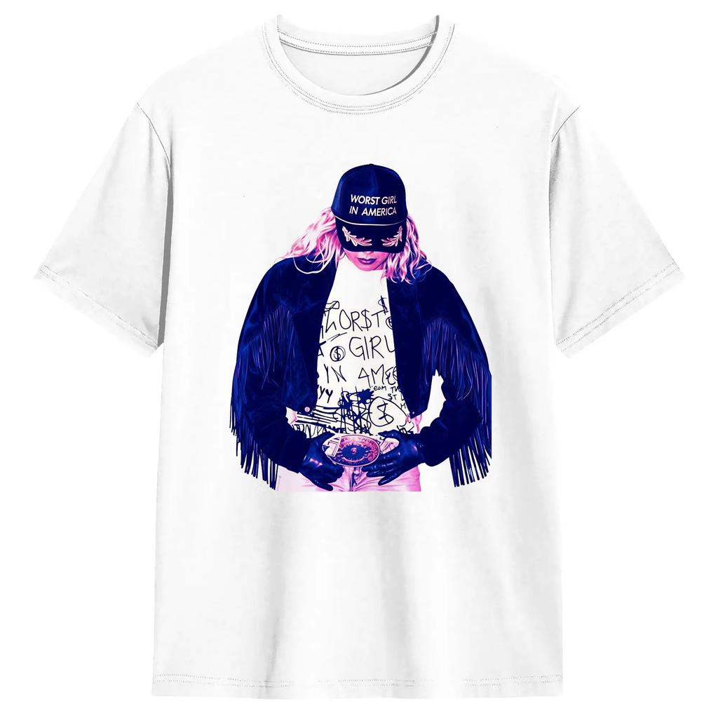1ks Slayyyter Worst Girl In America Bavlněné tričko Unisex Pánské Dámské Dětské Streetwear Ležérní Top s krátkým rukávem
