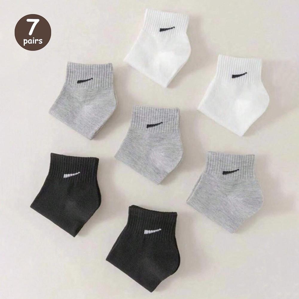 

7/10/12 пар Женские Мужские Спортивные Носки до щиколотки Модные Удобные Не впитывающие запах Влагоотводящие Дышащие Носки для отдыха для влюбленных One Size