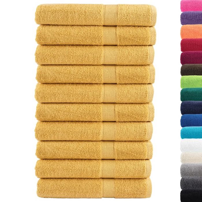 VidaXL Superior Quality Sauna Towels 10 Pcs, Sauna Pareos, Bath Sheets, Shower Towels Bathroom 137292