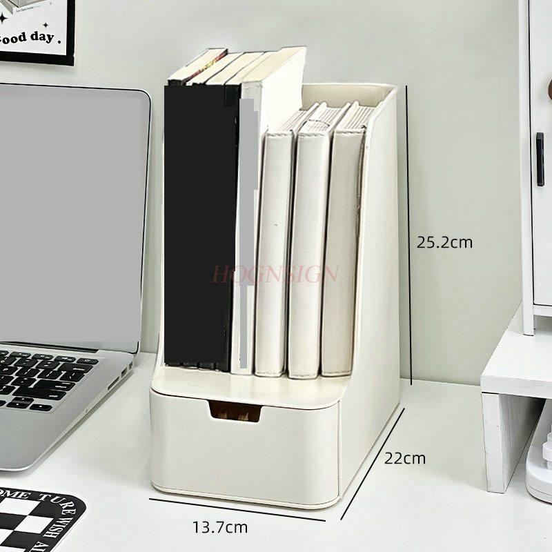 1pcs Book storage box, student desktop, transparent drawer, pen holder, storage rack, office bookshelf, book stand