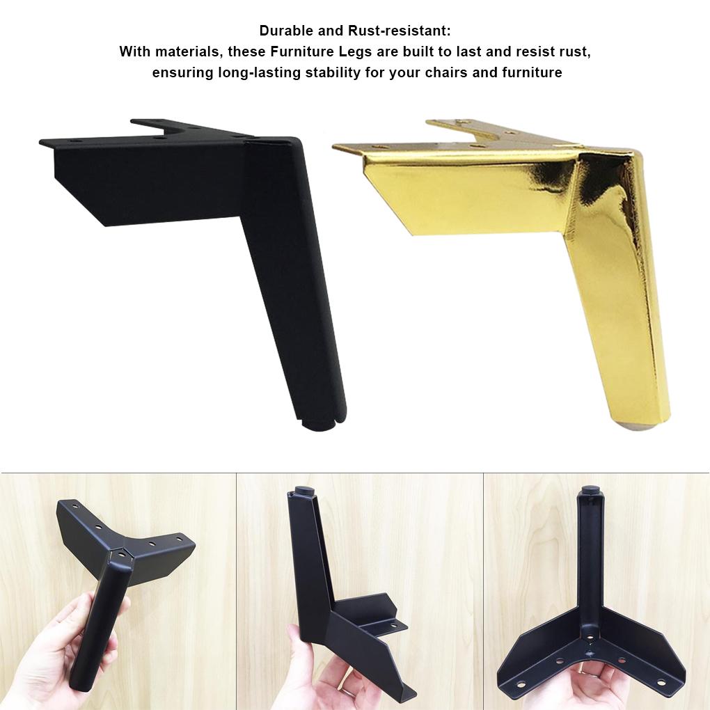 4pieces Easy-to-install Metal Furniture Legs For Easy Replacement Furniture Accessories Chair