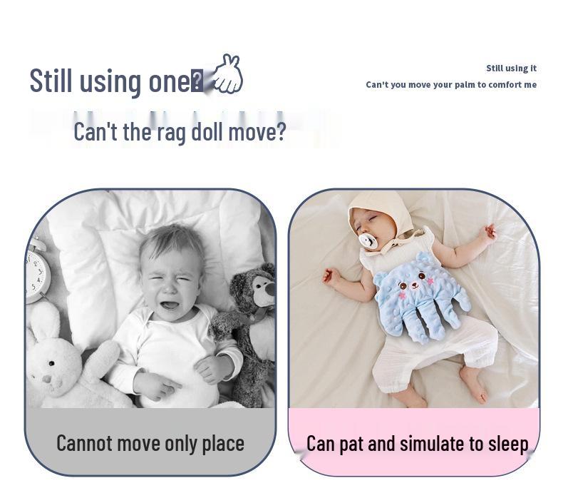 Baby Sleep Soothing Pillow: Automatic Patting Lullaby Doll for Colic Relief and Anti-Startle Reflex.