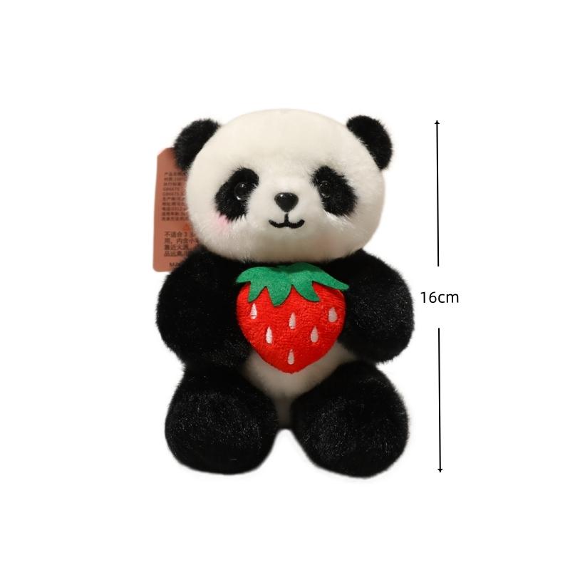 Cartoon Panda Plush Keychain Stuffed Animal Plush Pendant Cute Anime Toy for Fans Xmas Gift Soft Pandas Fans Xmas Gifts Anime