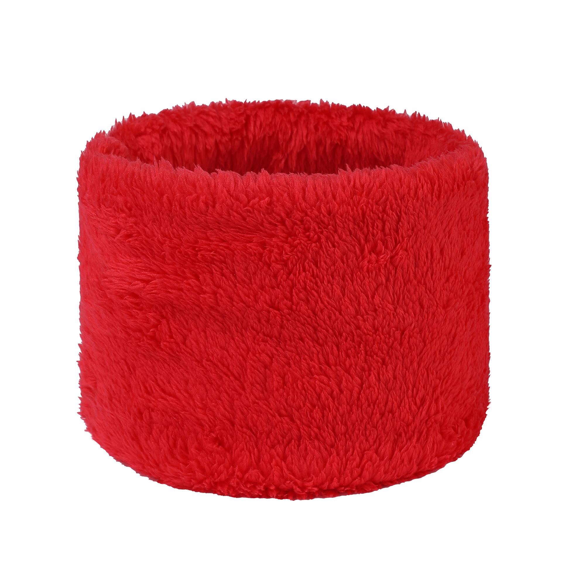 

Мужская и женская мода зима утолщенный теплый плюшевый шейный воротник универсальный прочный ветрозащитный велосипедный шейный воротник красный