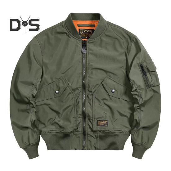 

Мужская куртка с воротником-стойкой, длинным рукавом, застежкой-молнией, бейсбольная куртка, однотонная, эластичный подол, спортивная одежда для активного отдыха с карманами M зелёный