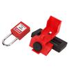 Breaker Lockout Device Strong Nylon Metal Impact Resistant Easy Operation Clamp On Breaker Lockout with Padlock